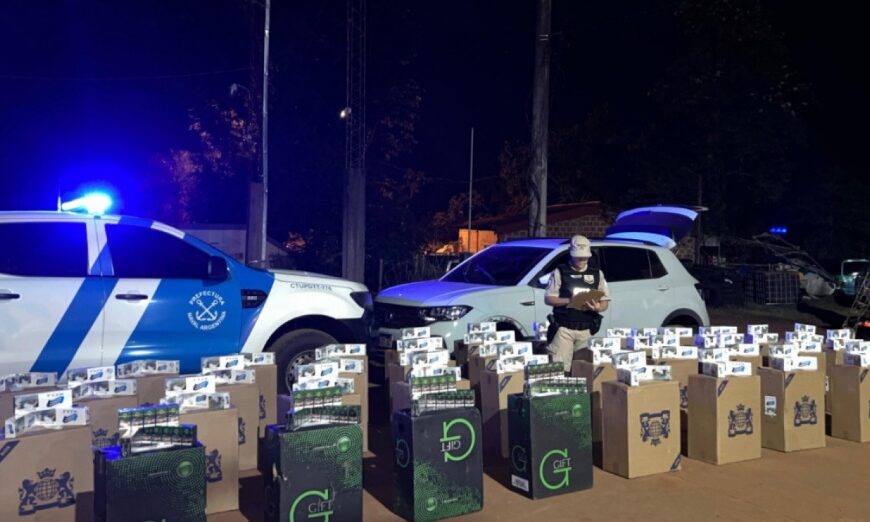 Puerto Piray: Prefectura incautó un cargamento millonario de cigarrillos ilegales 