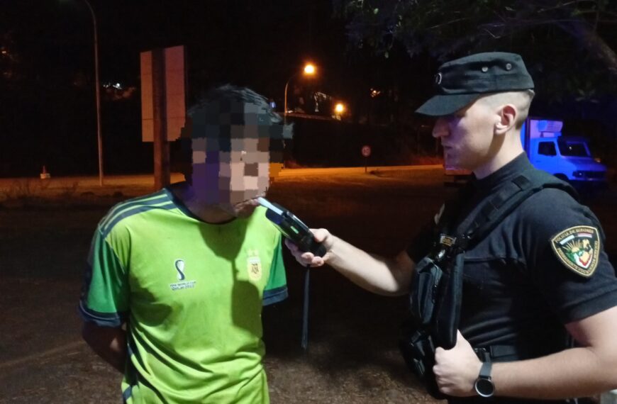 Tres detenidos por ocasionar disturbios en estado de ebriedad: uno superó los 3,4 g/l