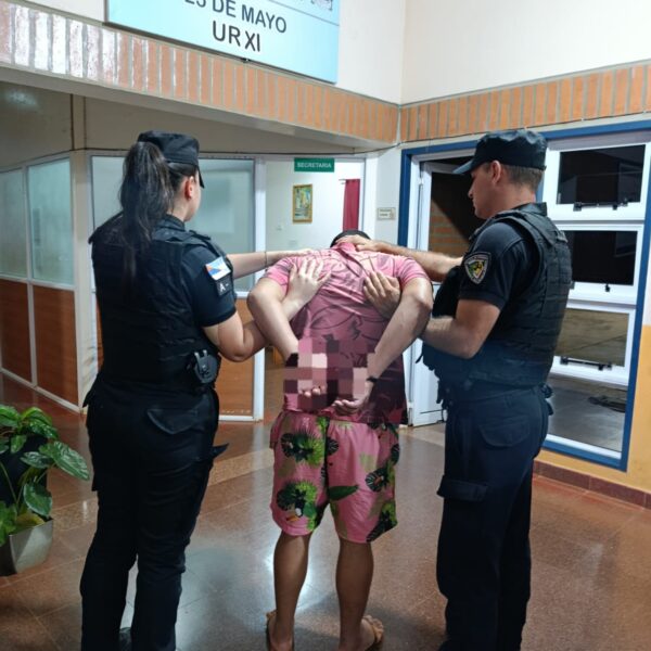 Preso por violar una orden judicial y amenazar con incendiar la casa de su madre