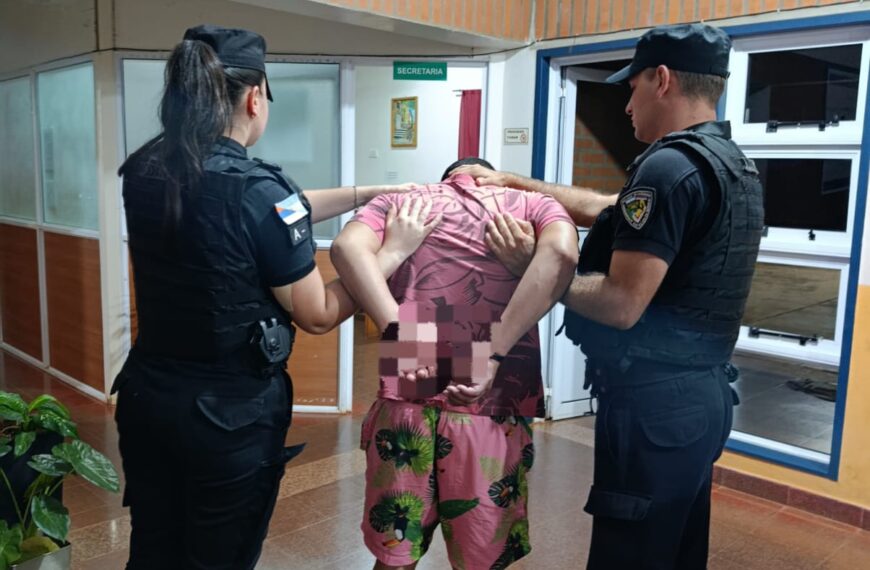 Preso por violar una orden judicial y amenazar con incendiar la casa de su madre